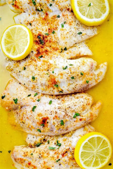BAKED HONEY LEMON GARLIC TILAPIA FILLET WITH .